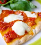 pizza with fresh tomato sauce